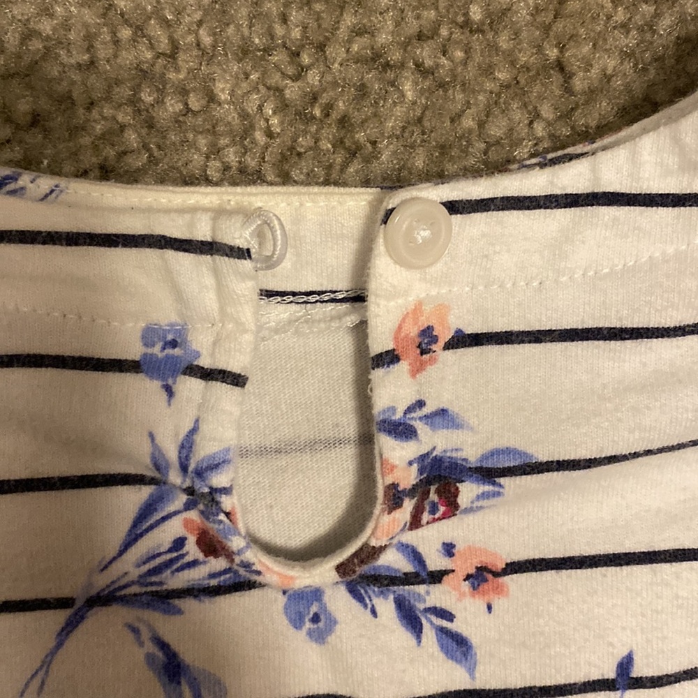 Janie And Jack striped flower shirt size 12 to 18 months - Picture 3 of 3